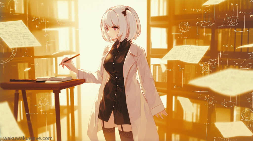 illust-Solve the formula-girl