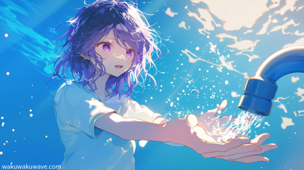 illust-Receive water with both hands