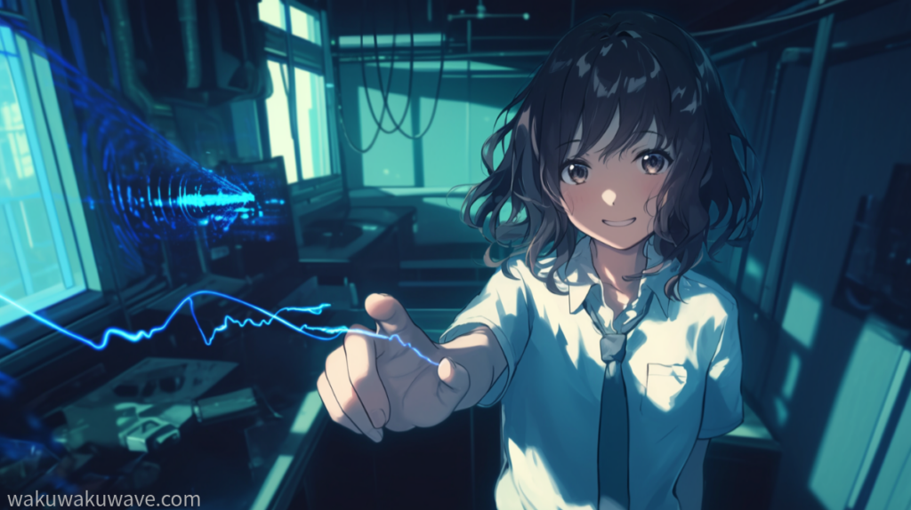 illust-static electricity-girl