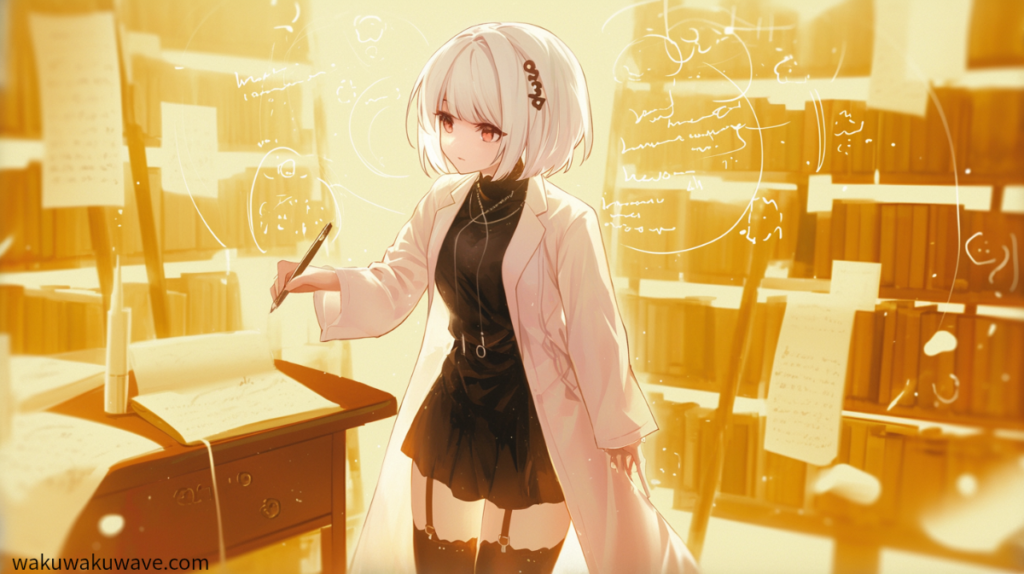 illust-Solve the formula-girl